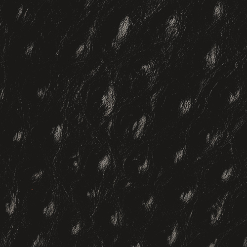Black Faux Ostrich(*)