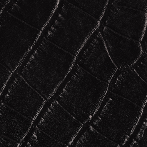 Black Matte Faux Croc(*)