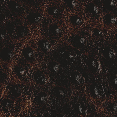 Dark Brown Faux Ostrich(*)