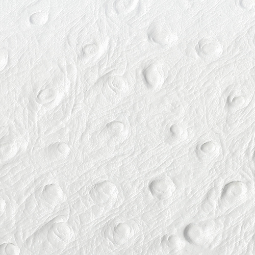 White Faux Ostrich(*)