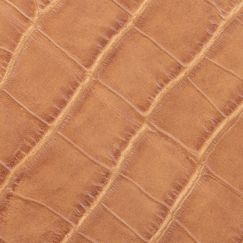 Light Brown Matte Faux Croc(*)
