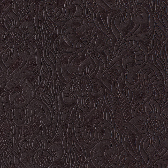 Flower Power Embossed Mid Sheen Oxblood